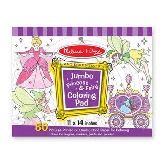 Fairy Princess Coloring Pad - Melissa and Doug - eBeanstalk
