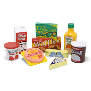 Wooden Fridge Food Set - Melissa and Doug - eBeanstalk