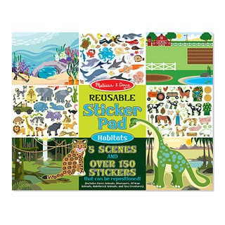 Reuseable Sticker Pad - HABITATS - Melissa and Doug - eBeanstalk