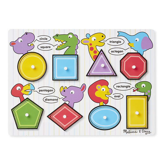 Melissa and Doug Shapes Peg Puzzle