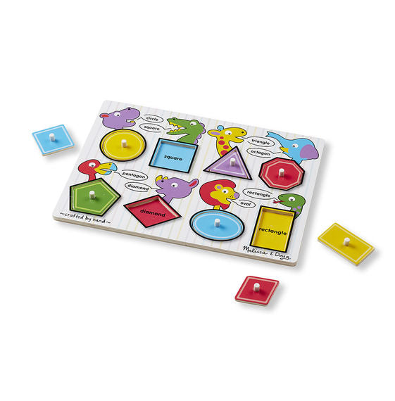 Melissa and Doug Shapes Peg Puzzle