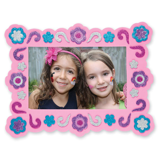 Mess Free Glitter Foam Frames