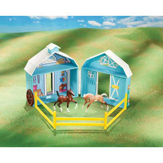 Frolicking Foals Pocket Barn - Breyer - eBeanstalk