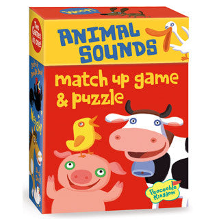 Animal Sounds Match Up Game & Puzzle - Peaceable Kingdom Press - eBeanstalk