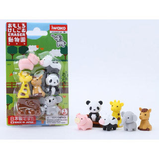 Zoo Animal Eraser Set - BC USA - eBeanstalk