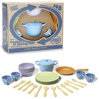 Cookware and Dining Set - Green Toys - eBeanstalk