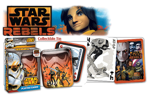 Star Wars Rebels Playing Cards in Collectible Tin