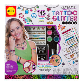 Ultimate Tattoo Glitter Party Craft Kit - Alex - eBeanstalk