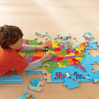 USA Foam Map Puzzle - Educational Insights - eBeanstalk