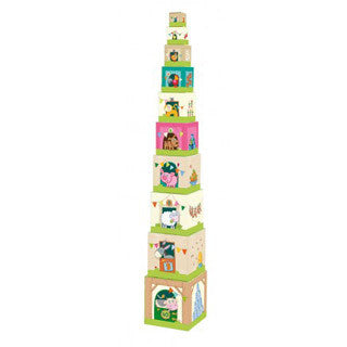 Stacking Cubes On The Farm - Haba - eBeanstalk