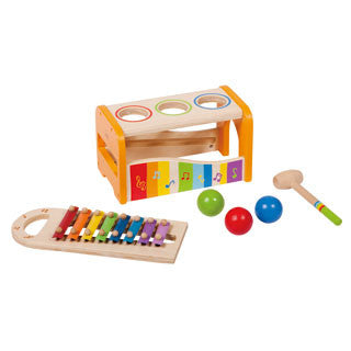 Early Melodies Pound and Tap Bench - Hape - eBeanstalk
