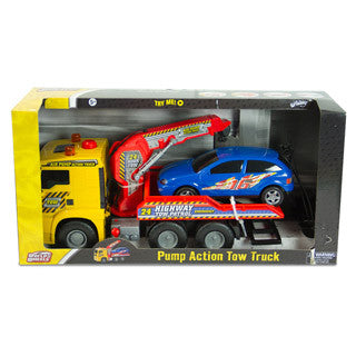 Pump Action Tow Truck - Kid Galaxy - eBeanstalk