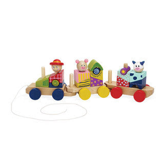 Stack and Pull Train - Manhattan Toy - eBeanstalk