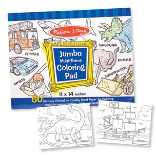 Jumbo Coloring Pad Blue - Melissa and Doug - eBeanstalk