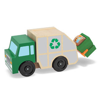 Wooden Garbage Truck - Melissa and Doug - eBeanstalk
