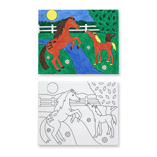 Canvas Creations - HORSES - Melissa and Doug - eBeanstalk