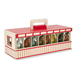 Take Along Show Horse Stables - Melissa and Doug - eBeanstalk