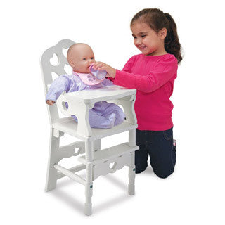 Wooden Doll High Chair - Melissa and Doug - eBeanstalk