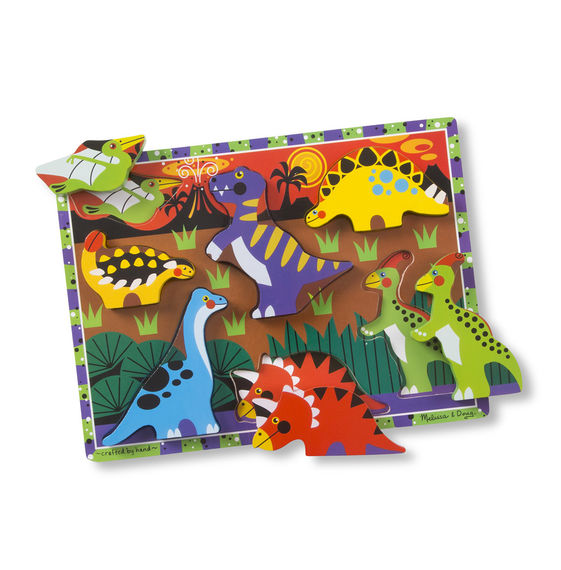 Wooden Chunky Puzzle Dinosaurs
