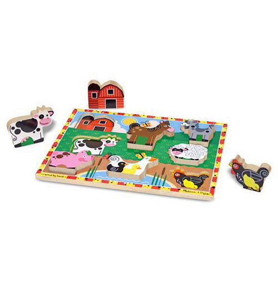 Wooden Chunky Puzzle Farm Animals