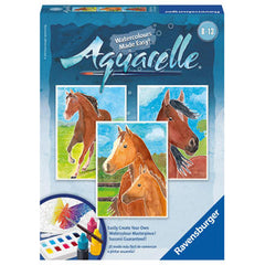 Aquarelle Midi Horses
