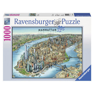 Manhattan Map 1000 Jigsaw Puzzle - Ravensburger - eBeanstalk