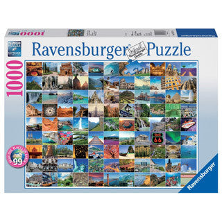 99 Beautiful Places on Earth 1000 Jigsaw Puzzle - eBeanstalk