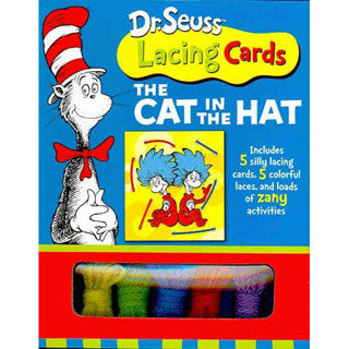 Dr Seuss Lacing Cards The Cat in the Hat - Dr. Seuss - eBeanstalk