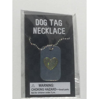 Heart Dog Tag Necklace - Scholastic - eBeanstalk