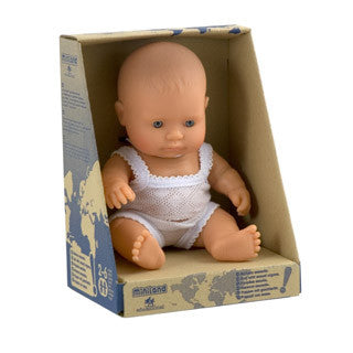 Girl newborn doll - Miniland Educational - eBeanstalk