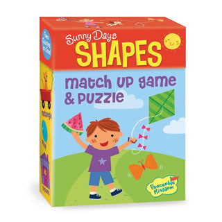 Sunny Day Shapes Match Up Game & Puzzle - Peaceable Kingdom Press - eBeanstalk