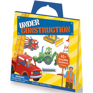 Under Construction Stickers - Peaceable Kingdom Press - eBeanstalk