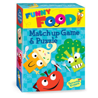 Funny Foods Match Up Game & Puzzle - Peaceable Kingdom Press - eBeanstalk