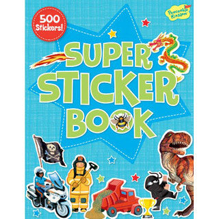 Blue Super Sticker Book - Peaceable Kingdom Press - eBeanstalk