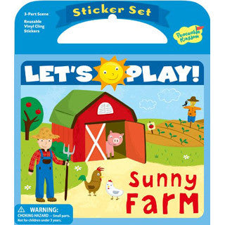 Sunny Farm Sticker Tote - Peaceable Kingdom Press - eBeanstalk
