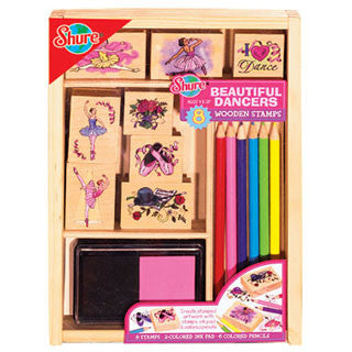 Ballerina Wooden Stamp Set - Shure - eBeanstalk