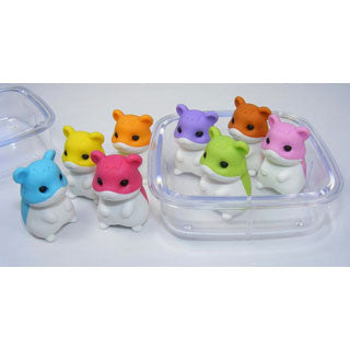 4 Hamster Erasers in a Box - eBeanstalk