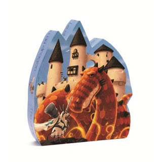 Dragon Castle Silhouette Puzzle - Djeco - eBeanstalk
