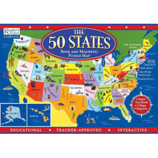 The 50 States Book & Puzzle Map - Simon and Shuster - eBeanstalk