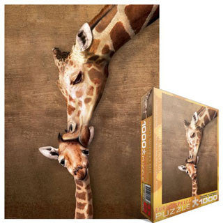 Giraffe & Mothers Kiss Puzzle - Eurographics Puzzles - eBeanstalk