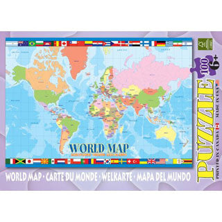 World Map Puzzle - Eurographics Puzzles - eBeanstalk