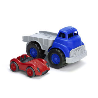 Green Toys Flatbed Truck & Car - Green Toys - eBeanstalk