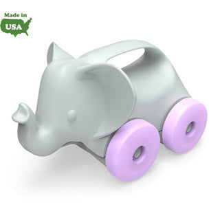 Elephant On Wheels - Grey/Purple - Green Toys - eBeanstalk