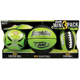 Mini 3 Ball Combo Set - Franklin Sports - eBeanstalk