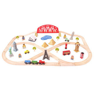 Around The World Train Set - Big Jigs Toys - eBeanstalk