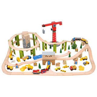 Construction Train Set - Big Jigs Toys - eBeanstalk