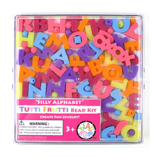 Tutti Frutti Silly Alphabet Bead Kit - Bead Bazaar - eBeanstalk