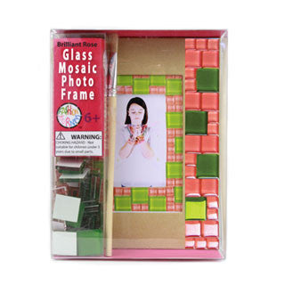 Brilliant Rose Glass Mosaic Frame - Bead Bazaar - eBeanstalk