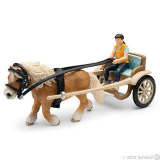 Pony Carriage w Horse - Schleich - eBeanstalk