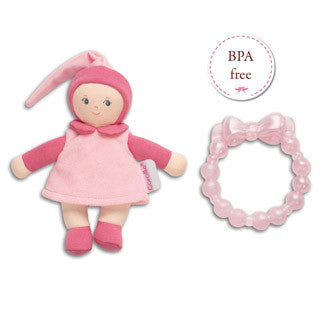 Pink Mini Miss & Baby Teether - Corolle - eBeanstalk